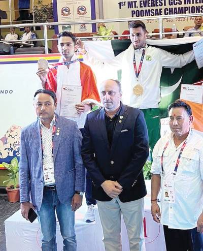 Pakistan’s Shahzaib downs India’s Aman to lift gold in Int’l Taekwondo C’ship