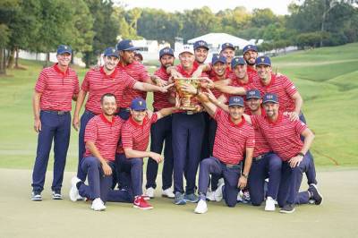 US win Presidents Cup as Internationals go down fighting